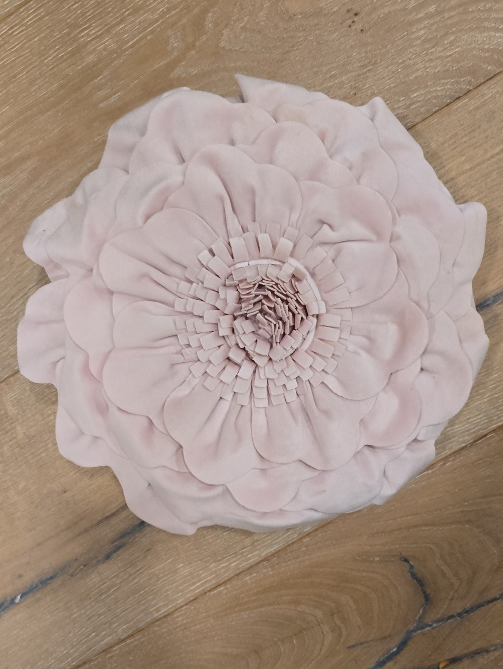 Set Of 2 Blush Pink Floral Accent Pillow - Soft Petal Design From Fennco Styles
